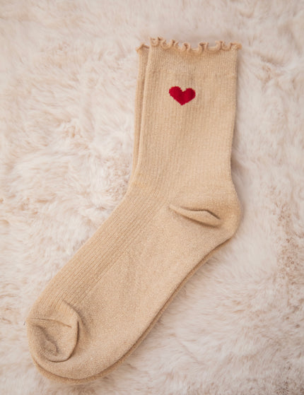 Ruffle Romance Beige - Sokken