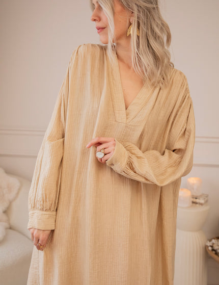 Slow Flow Sand - Maxi Dress