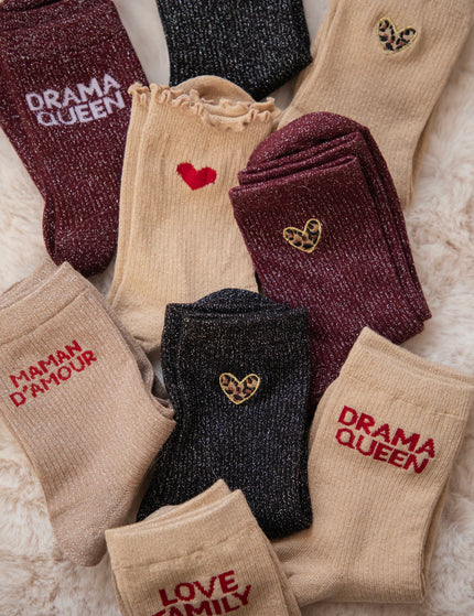 Maman D'Amour Taupe - Sokken