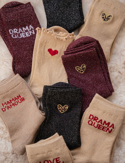 Maman D'Amour Taupe - Sokken