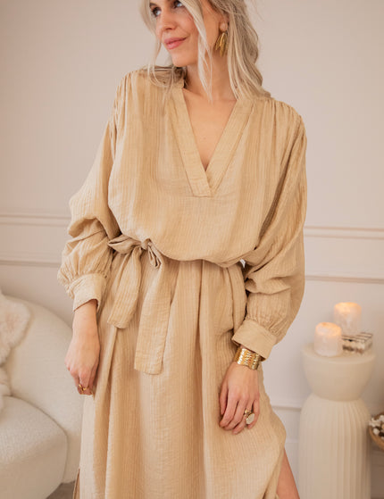 Slow Flow Sand - Maxi Dress