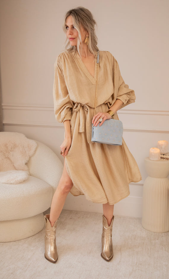 Slow Flow Sand - Maxi Jurk