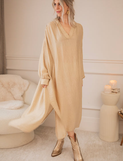 Slow Flow Sand - Maxi Dress