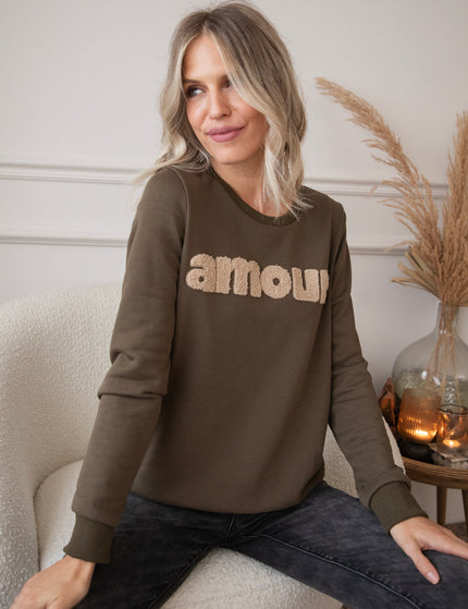 Pullover - Amour - Khaki/Taupe