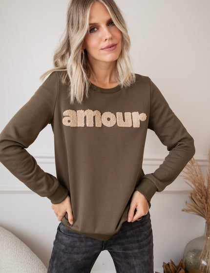 Pullover - Amour - Khaki/Taupe