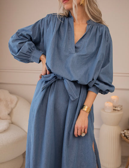 Slow Flow Blue - Maxi Dress