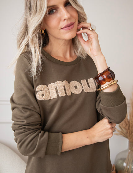 Pullover - Amour - Khaki/Taupe