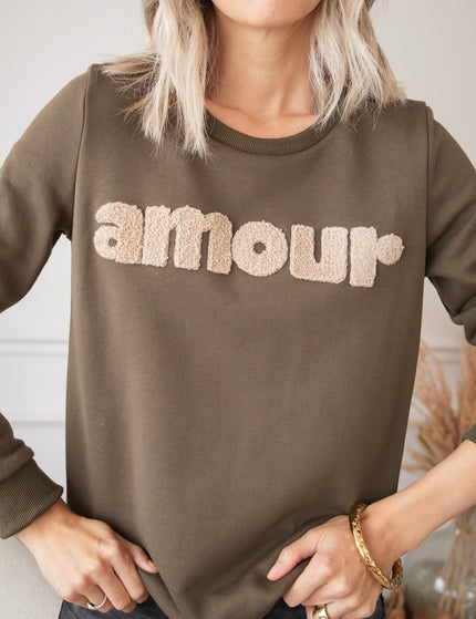 Pullover - Amour - Khaki/Taupe