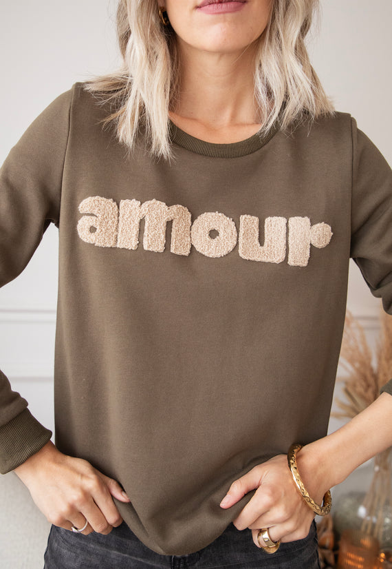 Amour Kaki/Taupe- Sweater