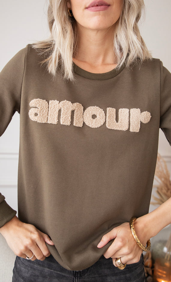 Amour Khaki/Taupe - Sweater