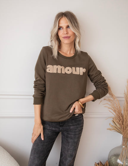 Pullover - Amour - Khaki/Taupe