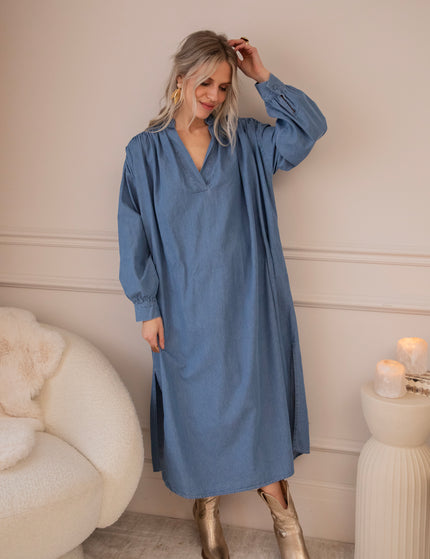 Slow Flow Blue - Maxi Dress
