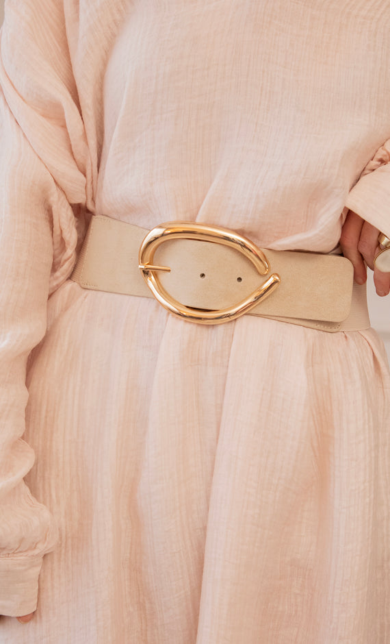 Gürtel - Waist Embrace - Beige/Gold