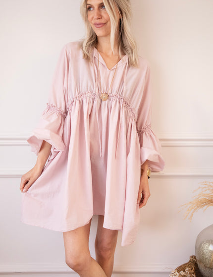 Feline Pleated Soft Pink - Dress