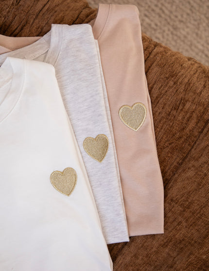 Beating Heart Taupe/Gold - T-Shirt