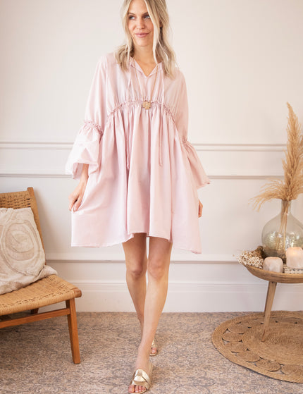 Feline Pleated Soft Pink - Dress