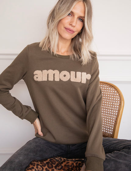 Pullover - Amour - Khaki/Taupe