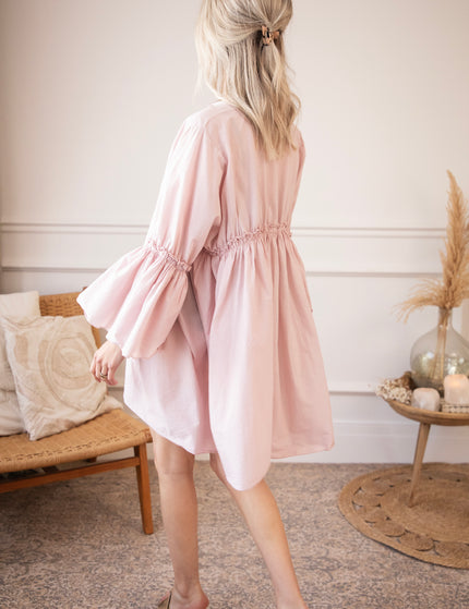 Feline Pleated Soft Pink - Dress