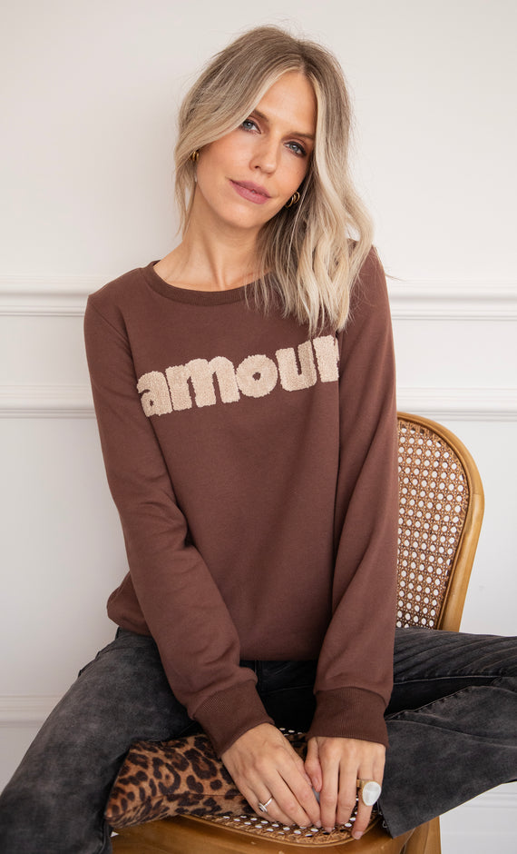 Amour Brown/Taupe - Sweater