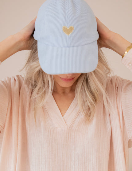 Beating Heart Corduroy Soft Blue - Pet