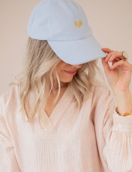 Beating Heart Corduroy Soft Blue - Pet