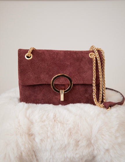Sac Suede Bordeaux - Handtas