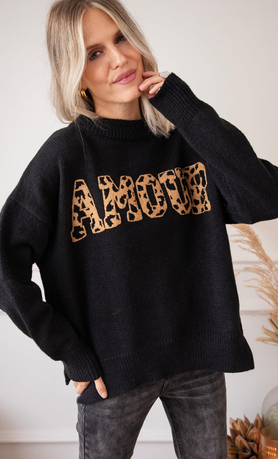 Soft Wild Spots Black - Trui