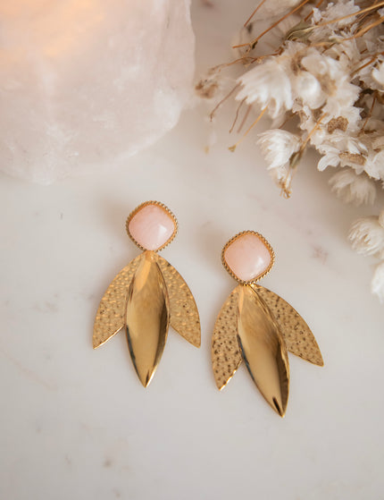 Maya Soft Pink/Gold - Earrings