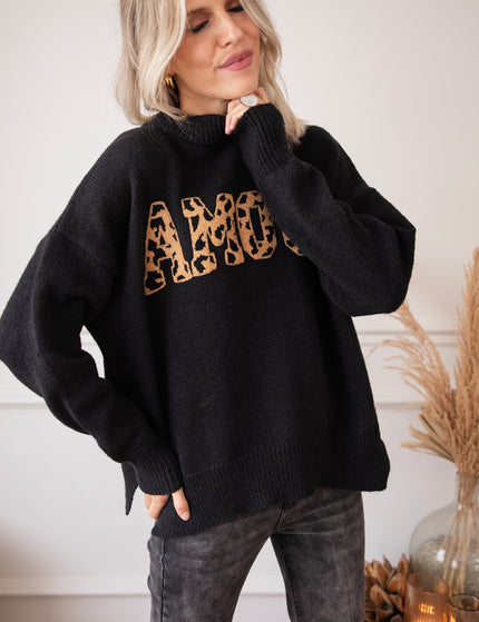 Soft Wild Spots Black - Trui