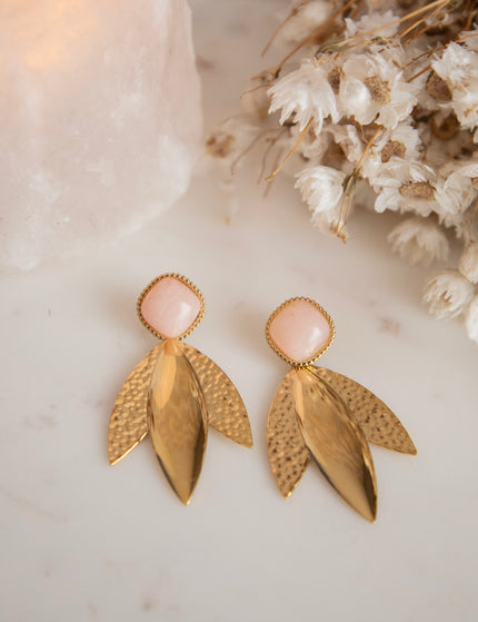 Maya Soft Pink/Gold - Earrings