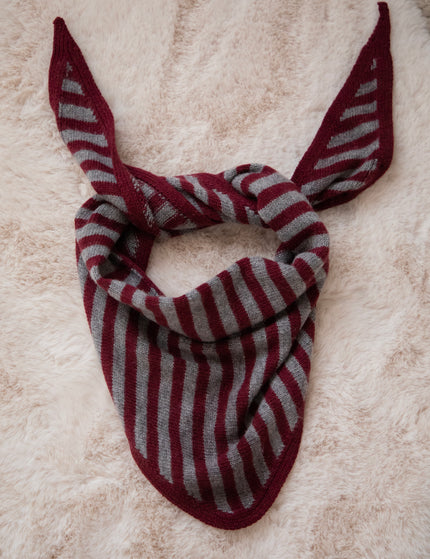Schal - Tender Stripes - Bordeaux