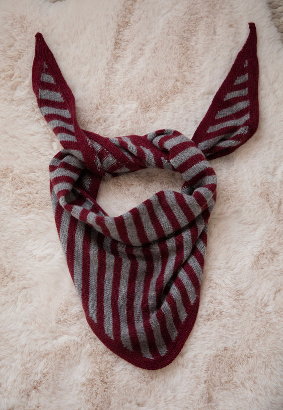 Schal - Tender Stripes - Bordeaux