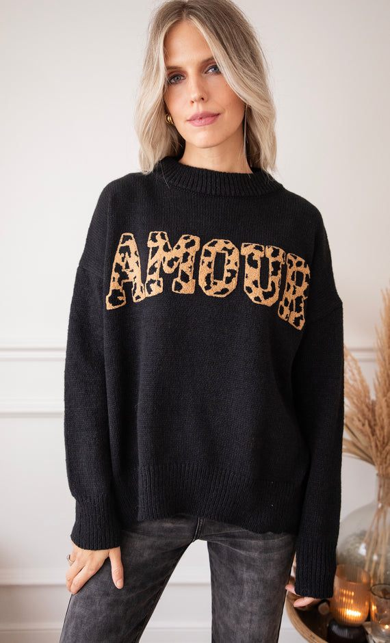 Soft Wild Spots Black - Trui