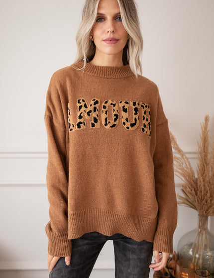 Soft Wild Spots Caramel - Sweater