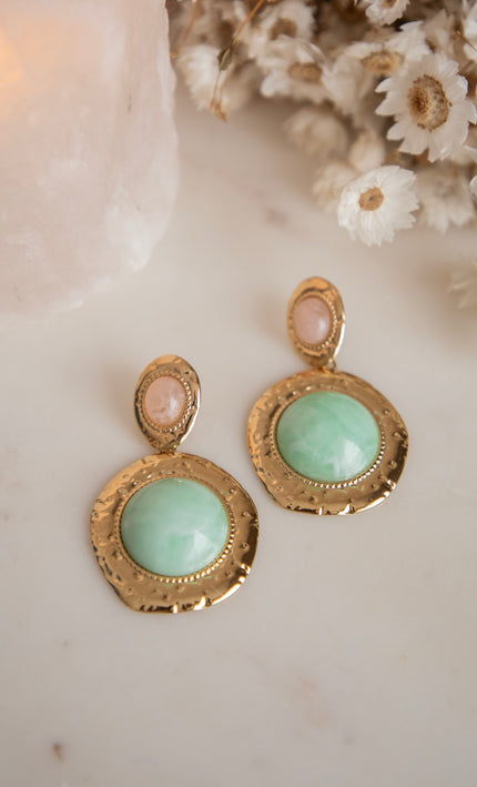 Candy Gems Soft Pink/Mint - Earrings