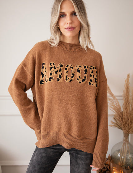 Soft Wild Spots Caramel - Sweater
