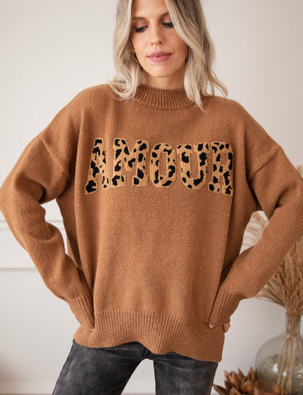 Soft Wild Spots Caramel - Sweater