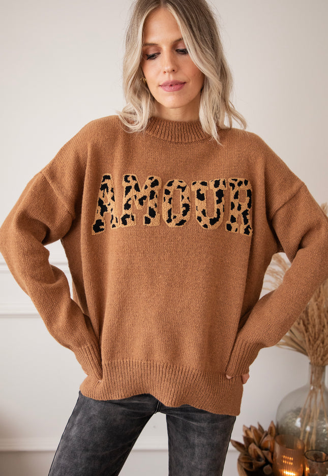 Soft Wild Spots Caramel - Sweater