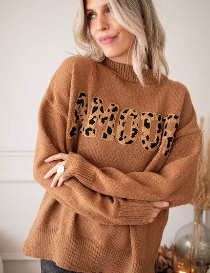Soft Wild Spots Caramel - Sweater