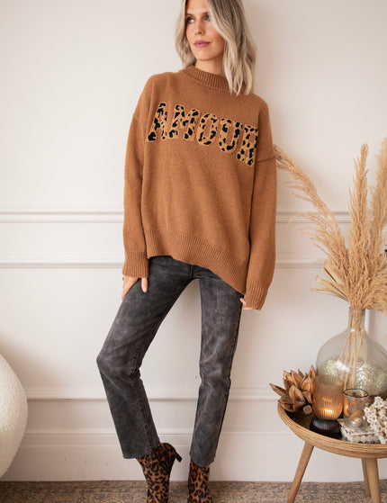 Soft Wild Spots Caramel - Sweater