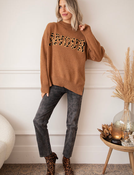 Soft Wild Spots Caramel - Sweater