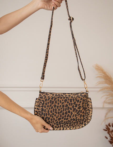 Savannah Stud Brown - Handbag