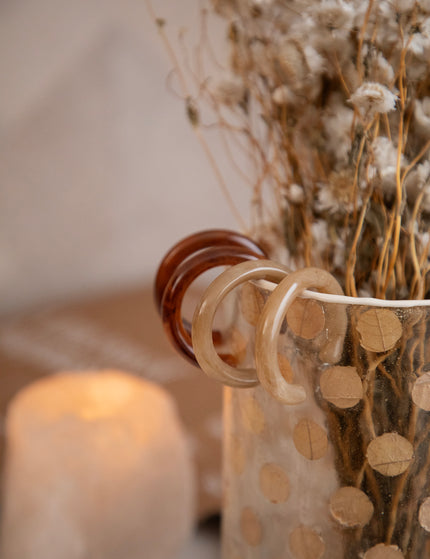 Marlou Taupe - Oorbellen