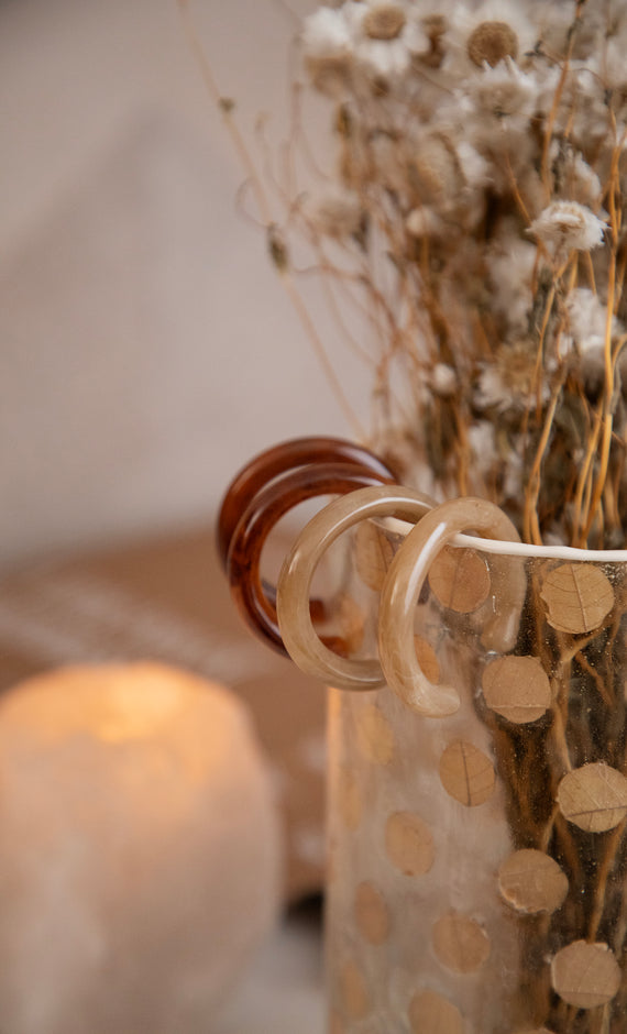 Marlou Taupe - Oorbellen