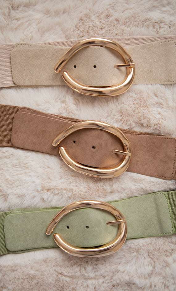 Gürtel - Waist Embrace - Beige/Gold