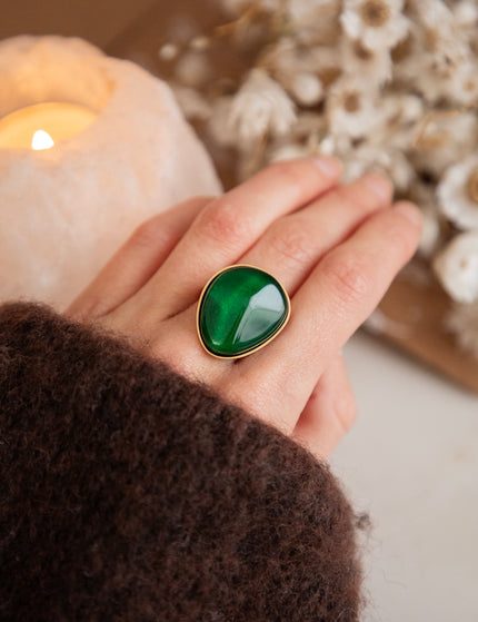 Caia Dark Green - Ring