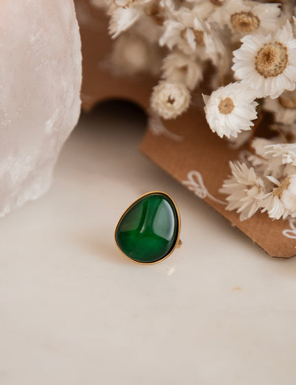 Caia Dark Green - Ring