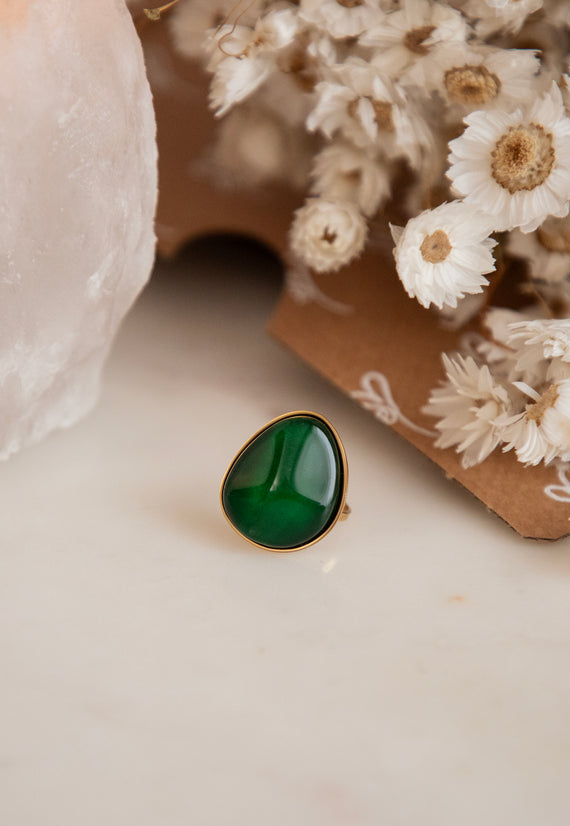 Caia Dark Green - Ring