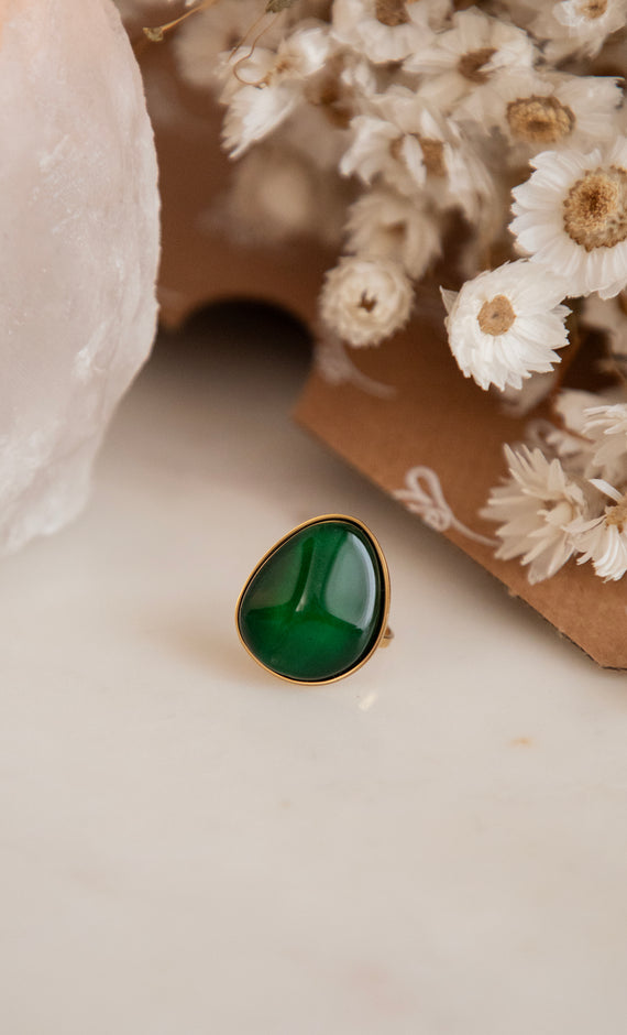 Caia Dark Green - Ring