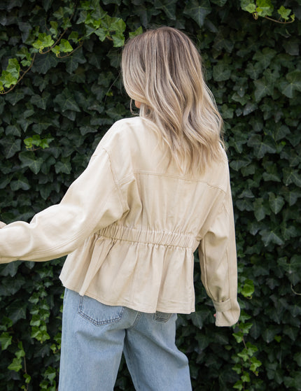 Jacke - Gathered Grace - Beige